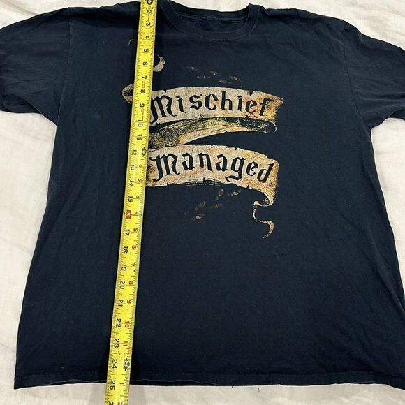 Harry Potter mischief managed  to shirt black no tags looks like size women’s L - Picture 3 of 7